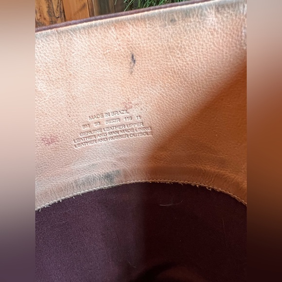 Timberland - Heeled Dark Brown Leather Boots Mid-Calf Height - Size 8 - Picture 14 of 16